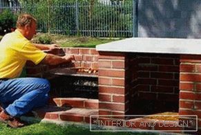 Brick barbecue