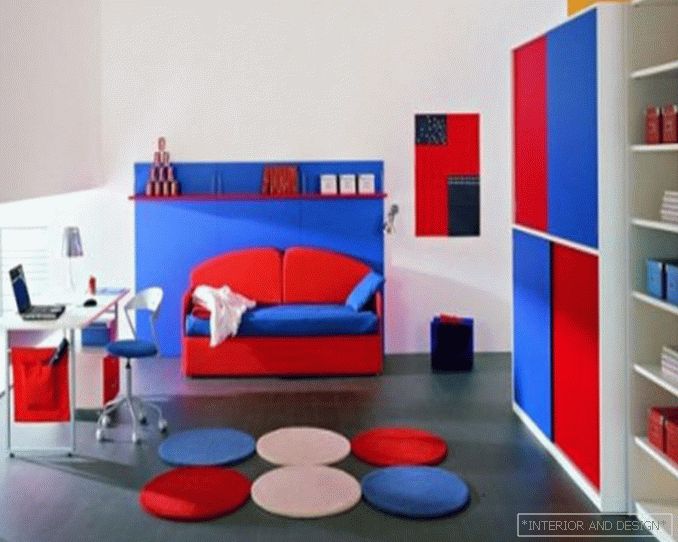 Soba za dečaka, stil minimalizma
