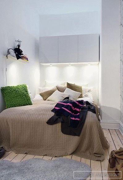 Dizajn karakteristike male spavaće sobe bez prozora 3