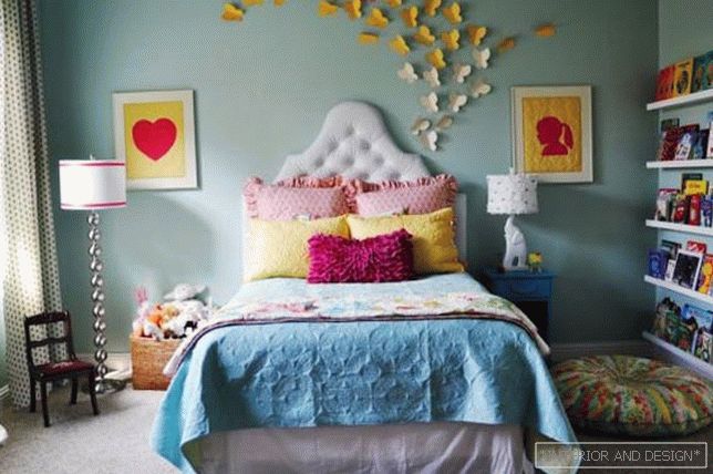 Fotografije spavaće sobe u plavoj nijansi