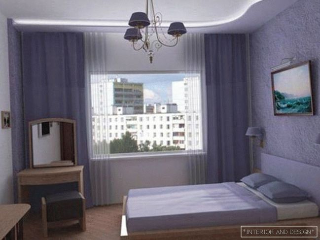 Fotografija spavaće sobe u kući na panelu