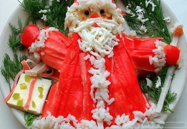 Božićna salata Djed Mraz 3