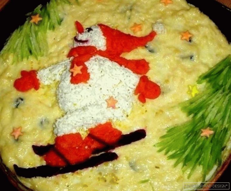 Božićna salata Snowman