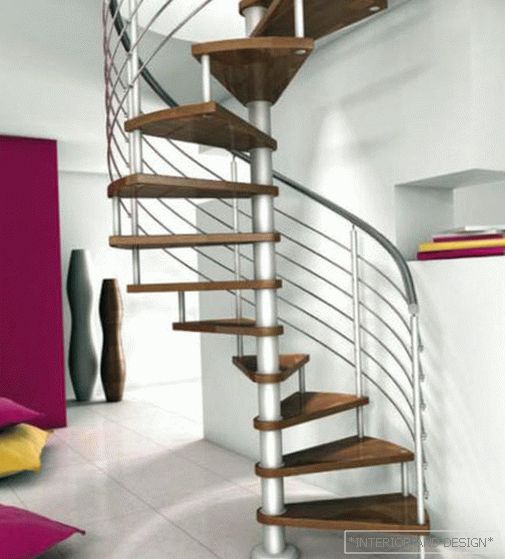 Dizajn stepenica na drugom spratu: fotografija