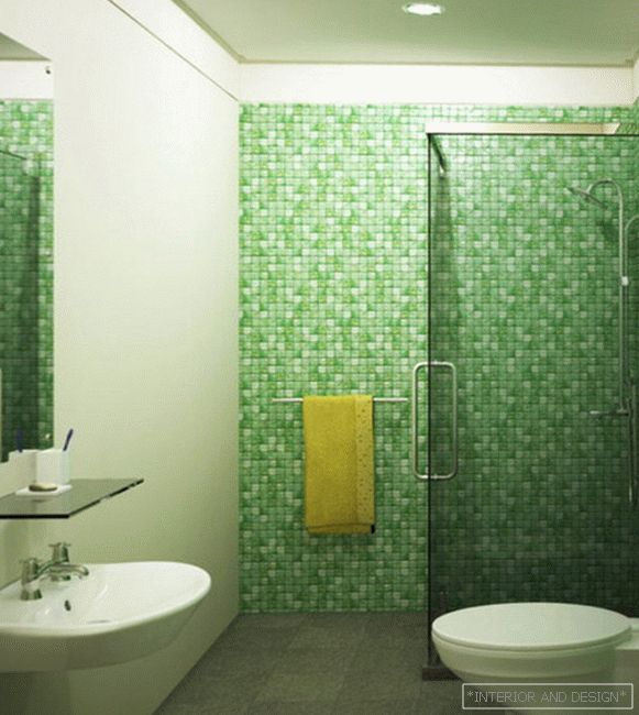 Pločica zelena u unutrašnjosti kupatila - 5