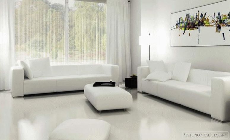 Zavese za dnevnu sobu u stilu minimalizma 2
