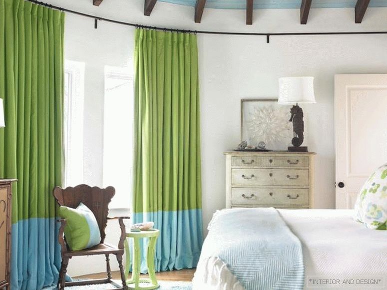 Zelene zavese za spavaću sobu 3