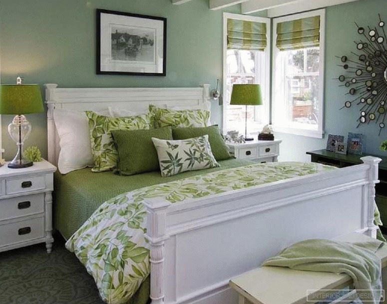 Zelene zavese za spavaću sobu 5