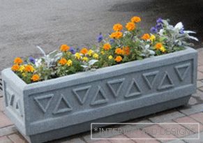 Flowerpots betonske cipele za vanjske boje.